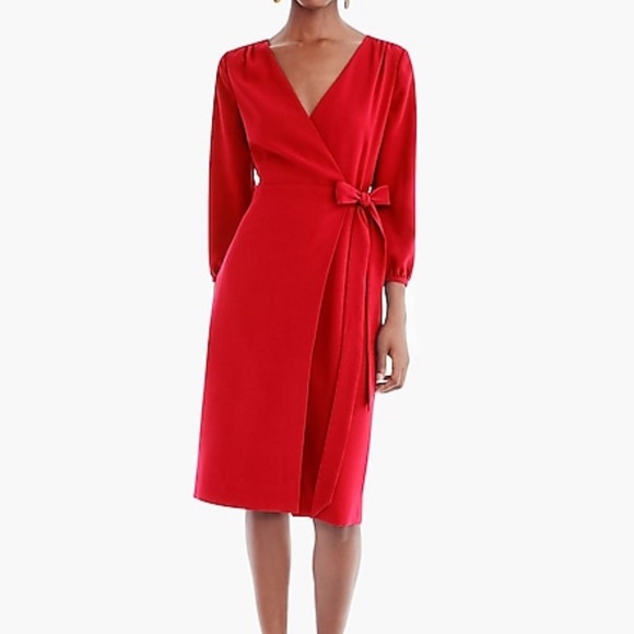 J. Crew Dresses & Skirts - J. Crew 365 Crepe Wrap Dress